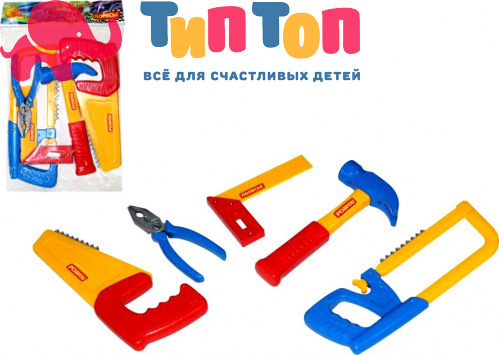 Игровой набор инструментов №11 5 элементов в пакете 53763 Полесье