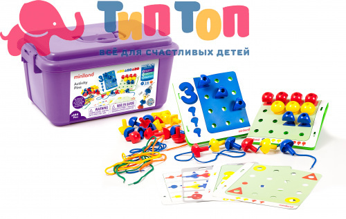 MINILAND Набор обучающий Activity Pins в чемоданчике 31785