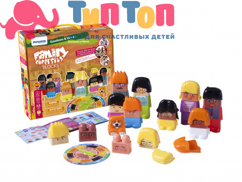 MINILAND Набор развивающий Семья Family Diversity Blocks 32360