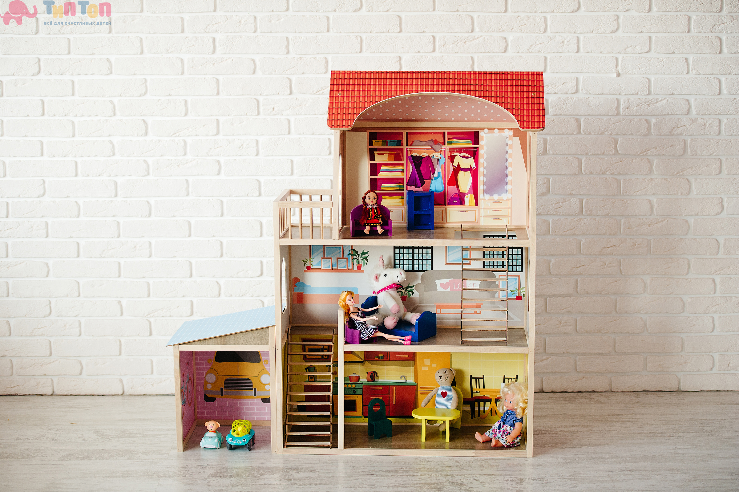32100_Кукольный домик «Чудесный» с гаражом_1