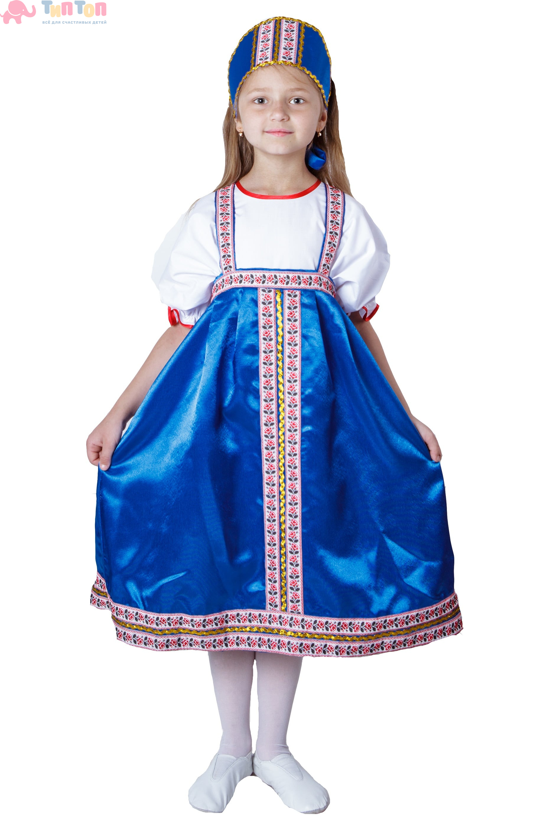 Детский костюм Шеф-повара (куртка + колпачок) (110-116)