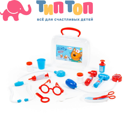 Игровой Набор "Три Кота" "Доктор" (в чемоданчике) 65346