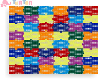 53802_Настенная панель «Мега пазлы» (48 штук)