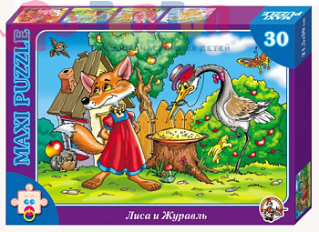 pazl_na_30_elementov_lisa_i_zhuravl_serii_maksi