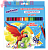 Карандаши цветные акварельные ЮНЛАНДИЯ "ЮНЫЙ ВОЛШЕБНИК", 24 цвета, шестигранные, заточенные, 181404