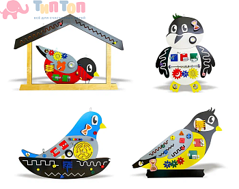 Набор бизибордов «Птицы России» №3