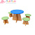 Игровой кукольный набор  стол и 4 стула (цветной)