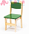 Стул Вуди нерегулируемый, зеленый