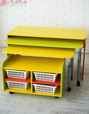 29834_Многофункциональный детский стол для развивающей деятельности с набором корзин «Поместим все»_1