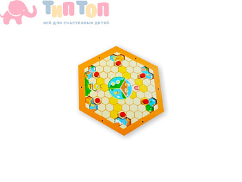 58142_Бизиборд «Пчелиные соты» модуль №6