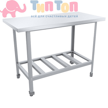 Стол разделочный СТАНДАРТ ЦК СРО-6х6СЦК 600х600х870(890) мм., полка-решетка