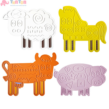 Набор тактильно-развивающих панелей «Ферма» НБФ-100