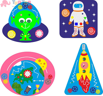 48682_Набор бизибордов «Путешествие к звездам»