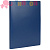 Папка на 2 кольцах STAFF, 21 мм, синяя, до 170 листов, 0,5 мм, 225716
