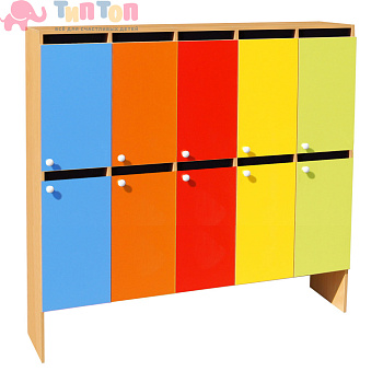 Шкаф ДВУХЪЯРУСНЫЙ ШНД-6 (ЛДСП) 10 секций