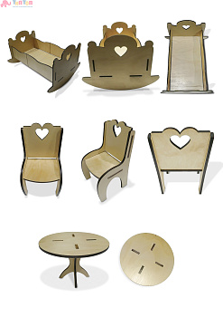 48782_Мебель для кукол «Ласковое детство»