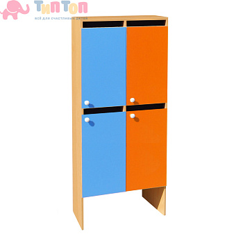Шкаф ДВУХЪЯРУСНЫЙ ШНД-6 (ЛДСП) 4 секции