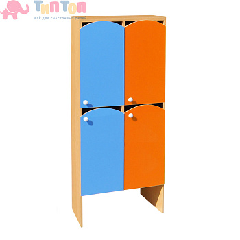 Шкаф ДВУХЪЯРУСНЫЙ ШНДР-13 (ЛДСП) 4 секции