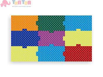 50308_Настенная панель «Мега пазлы» (9 штук)
