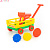 Песочный Набор №481 Тележка с ручкой+,лопатка,грабельки,формочки 45690 Полесье