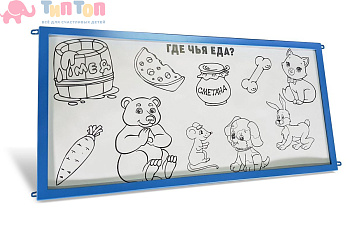 50386_Настенный модуль «Многоразовая раскраска» (150х75, цветная рама)