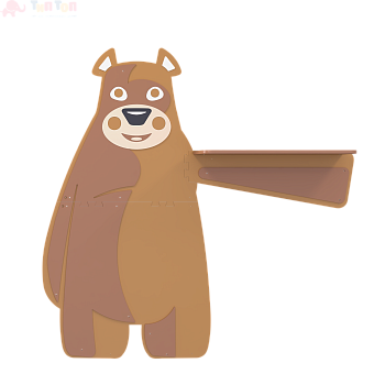 Элемент входной панели мишка с полкой