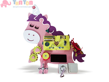 53816_Бизиборд «Счастливая единорожка»