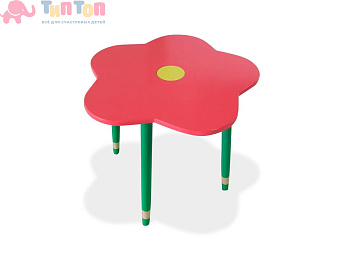 51184_Стол «Цветочек» (розовый)