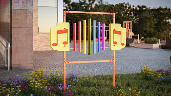 Вертикальный металлофон Этюд