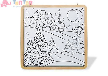 49520_Настенный модуль «Многоразовая раскраска» (75х75)