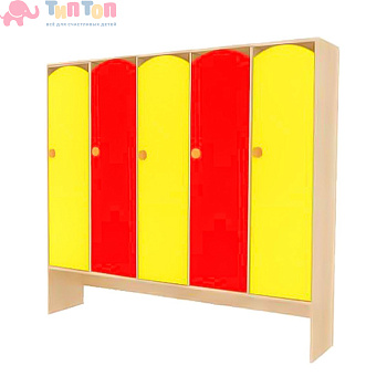 48140_Шкаф 5-секционный с нишей под скамью «Счастливая детвора»