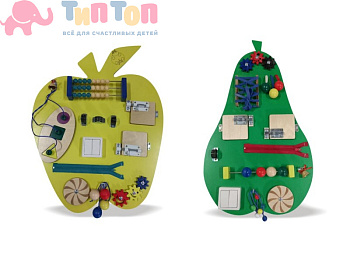 52488_Набор бизибордов «Фрукты» (яблоко, груша)