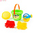 Песочный Набор №232 ведро большое, ситечко, формочки ,лейка 4429 Полосье