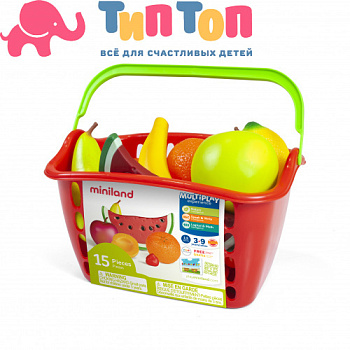 30765 cesta de fruta 15pcs