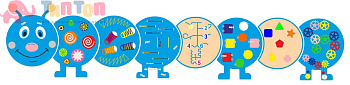 Бизиборд «Длинная гусеничка» №2