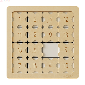 Настенная логическая игра _Пятнашки с магнитами_
