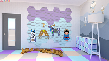 В интерьере